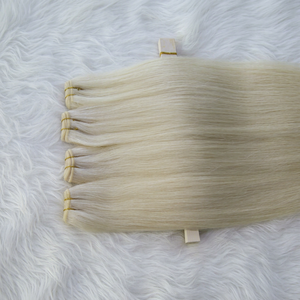 Envío Directo, 20 Pulgadas # Extensiones de Cabello Liso 60A, Cabello Humano Europeo, Trama de Piel, Puntas Gruesas, Blancas, para Mujeres, en Stock - Product Image 1