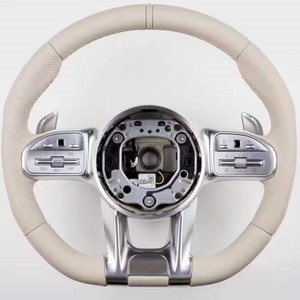 Venta al por mayor personalizado 2025 gran oferta estilo deportivo clase G fibra de carbono Alcantara volante de cuero para <span class=keywords><strong>Mercedes</strong></span> <span class=keywords><strong>Benz</strong></span> AMG - Product Image 4