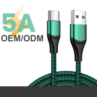 1M 2M 3M Nylon tressé charge rapide Usb Type C câble 3A 5A 60W USB C pour Macbook Samsung câble de données câble Micro Usb