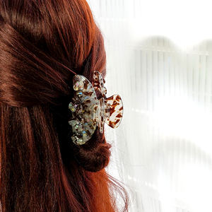 CANYUAN INS Style 8,8 cm Cherry Pink Half-Moon Shaped Acetate PVC <span class=keywords><strong>Hair</strong></span> Claws Cute Ladies Back of the Head <span class=keywords><strong>Claw</strong></span> Clips personalizados - Product Image 6