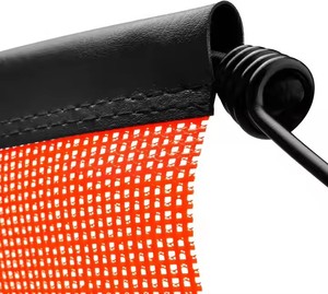 18x18 inch màu cam sáng lưới quá khổ cảnh báo cờ và an toàn cờ với móc cho xe tải cảnh báo an toàn cờ - Product Image 2