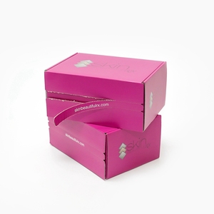 Boîte postale biodégradable auto-scellante avec logo personnalisé E-flûte en carton ondulé boîte postale <span class=keywords><strong>à</strong></span> fermeture éclair avec ruban adhésif - Product Image 1