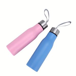 Modern 304 Stainless Steel Large Capacity Vacuum Insulated Sports Water Bottle Portable Home Use With <b>Straw</b> Straight Cup Shape - Product Image 1