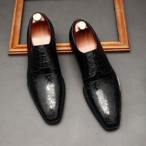 New Fashion Lace Men's Patchwork Leather Upper Spring/Summer Office Career <b>Shoes</b> Big Size 38-44 Anti-Slip Breathable Lightweight - Product Image 5