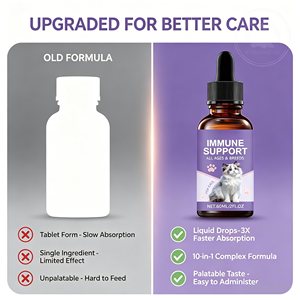 NurtureNova Gocce Liquide per il Supporto Immunitario dei Gatti 60ml Integratore Alimentare Naturale ad Assorbimento Rapido per Tutte le Razze OEM Privato - Product Image 6
