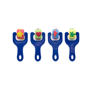 Set di Pennelli in Spugna <span class=keywords><strong>per</strong></span> Bambini Bview Art - Kit Fai-da-Te con Timbri e Stencil in EVA <span class=keywords><strong>per</strong></span> Lavori Artistici su Cartoncino, Lavabile e Non Tossico - Product Image 4