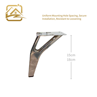 Pieds de canapé en fer doré de luxe en forme de Y, 15 cm/18 cm, de haute qualité, pour salon, armoire et chambre à coucher - Vente en gros directe usine