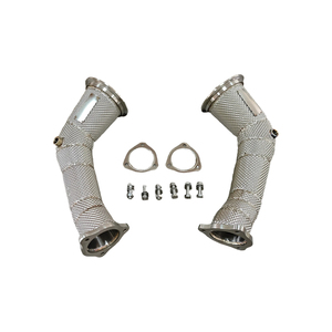 Downpipe en acier inoxydable SVJ avec protection thermique pour Audi RS4 <span class=keywords><strong>RS5</strong></span> <span class=keywords><strong>B9</strong></span> 2.9T - Product Image 2