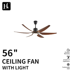 Ventilador de techo negro de 42 pulgadas con lámpara, motor DC, aspas de plástico decorativas modernas, ventilador de techo con lámpara de diodos emisores de luz (LED) y motor DC. - Product Image 2