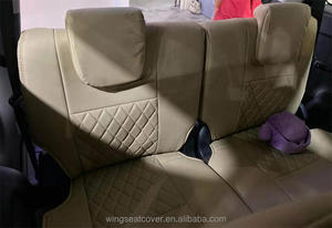 WING Tam Set Yüksek Kaliteli Araba İç Aksesuarları Basit PVC/PU Deri Araba Koltuk Kılıfı <span class=keywords><strong>Toyota</strong></span> <span class=keywords><strong>Fortuner</strong></span> için - Product Image 4