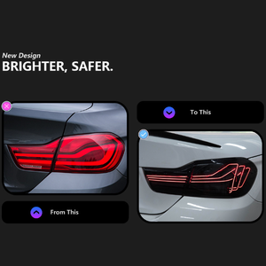 AURON Nouvelle version améliorée Feu arrière LED laser à lentille transparente 12V 6000K 6000 Lumens Plug & Play M4 F32 Série 4 2014-2020 Feux de position/Stop/Recul - Product Image 3