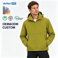 Veste softshell à capuche pour homme, coupe-vent léger pour l'extérieur, fermeture éclair intégrale, fabricant OEM ODM sur mesure
