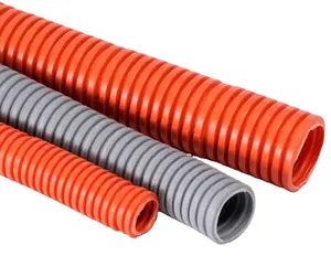 Plastic corrugated tube nylon hose wire loom flexible pvc corrugated conduit