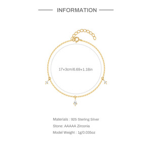 Dernier design de bracelet réglable, bijoux, bracelet à maillons en zircon pour filles - Product Image 6