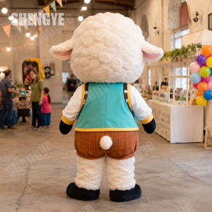 Costume de Mascotte de <span class=keywords><strong>Mouton</strong></span> <span class=keywords><strong>Adulte</strong></span> Personnalisé de Haute Qualité en Peluche par Shengye Mascot Factory pour Événements et Spectacles - Product Image 3