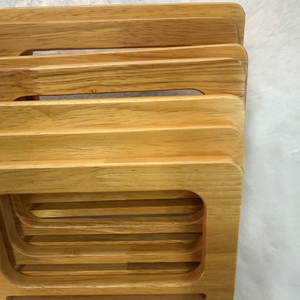 Đơn Giản Dệt Túi Với Hình Chữ Nhật Bằng Gỗ Xử Lý Thân Thiện Với Môi Bằng Gỗ Mang Tay Cho Sử Dụng Hàng Ngày - Product Image 4