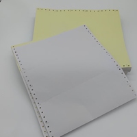 Rollo de Papel Continuo NCR Personalizado OEM, Juego de 2/3/4 Partes, Multicolor Azul, Formularios para Impresora de Facturas, Marca Huabao