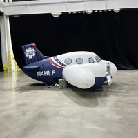 Modèle d'avion gonflable publicitaire, vaisseau spatial gonflable géant pour la décoration de scène et de fête