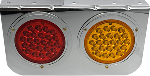 Luces traseras universales para remolque de camión, luces traseras LED de dos colores, luces traseras LED de aluminio - Product Image 3