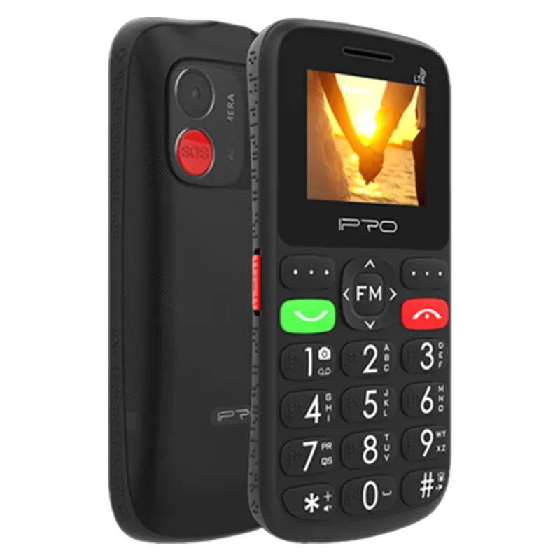 IPRO 2024 NOVO Telefone Sênior F189 Braille FM Botão de tocha brilhante celular fácil de usar cuidado para telefones braille e sênior OEM