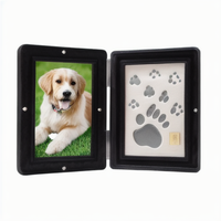 Marco de Fotos Conmemorativo para Perros Personalizado, Material de Madera, Diseño Moderno, Tamaño 4x6, Kit de Impresión Personalizada para Regalo de Pérdida de Mascotas, Negro, MOQ Bajo