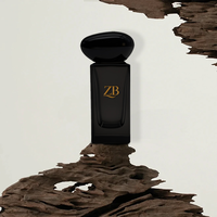 Flacon de parfum vide en verre de luxe noir à haute perméabilité, coffret cadeau personnalisé, personnalisation privée