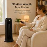 Chauffage d'appoint effet cheminée 2000W avec télécommande, écran tactile, humidificateur et chauffage céramique PTC
