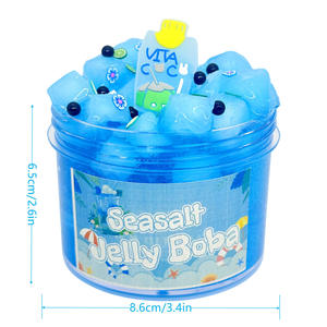 Vente en gros de slime transparent en cristal clair, colle pour slime, pâte à modeler douce pour enfants, jouet de slime amusant, slime transparent pour filles - Product Image 5