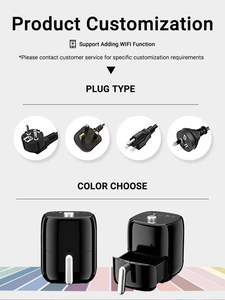 Four à <span class=keywords><strong>friteuse</strong></span> intelligent multifonctionnel Appareil de cuisine traditionnel 2L Rapid Hot Air Cooking Familiales Air Fryer - Product Image 6
