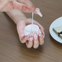 HS Nail Gel UV Solide Rose Français pour Extension d'Ongles, Gel Dur à Dissoudre, Couleur Professionnelle pour Salon