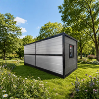 Maison pliante préfabriquée sur mesure, légère, facile à transporter, maison conteneur pliable pour chantier de construction sur site
