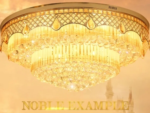 Zeal Lighting Nordic Modern Luxury Crystal Luces de techo Fuente LED de alta calidad con base de hierro para sala de estar - Product Image 4