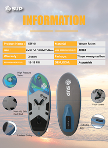 Tabla de SUP Inflable E SUP OEM de 11 pies, Kit de Vela de Viento de EVA y PVC, Aletas Dobles, Estable, Duradera, Bolsa de Transporte con Bomba Desmontable - Product Image 4