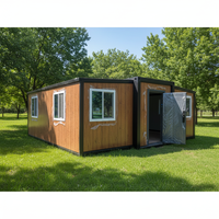 Maisons conteneurs modernes de haute qualité prêtes à vivre, 2 chambres, maison conteneur extensible de haute technologie