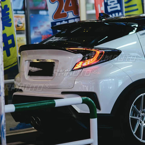 สปอยเลอร์กลางฝากระโปรงท้ายรถยนต์ Toyota CHR ปี 2016 17 18 19 20  วัสดุ FRP คาร์บอนไฟเบอร์ สีดำเงา  อะไหล่ตกแต่ง - Product Image 5