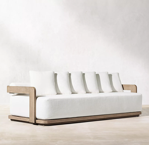 Ensemble de meubles de jardin en rotin d'aluminium avec corde, design moderne, résistant aux intempéries, pour patio et hôtel, canapé-lit modulable - Product Image 5