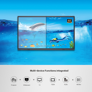 Qde 75 85 98 100 inch giảng dạy màn hình cảm ứng 4k bảng thuyết trình phòng họp bảng trắng kỹ thuật số bảng thông minh cho trường học - Product Image 3
