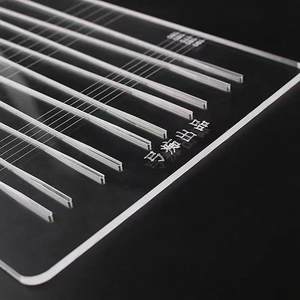 Planche à découper conique en caoutchouc plat pour lance-pierre en acrylique de 5 mm, règle de découpe conique à taille fixe, outil de mesure conique - Product Image 2