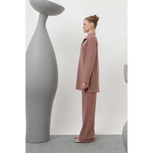 ชุดสูทผู้หญิง สีแอนทราไซต์ กระดุมแป๊ก คอปก มีกระเป๋า รุ่น 20605TKS - Product Image 6