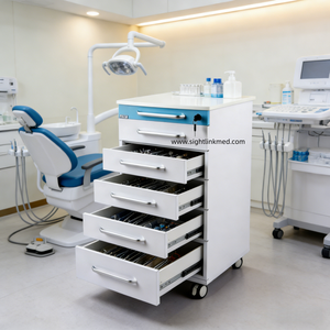 Chariot mobile moderne en acier inoxydable pour infirmière, plan de travail de rangement, <span class=keywords><strong>vente</strong></span> directe usine, armoire latérale pour clinique <span class=keywords><strong>dentaire</strong></span> - Product Image 2