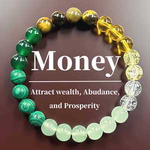 Nhỏ Nổ Tay Nóng Chuỗi Tiger Của Mắt Đá Thủy Tinh Malachite Tài Vòng Đeo Tay Nhà Máy Nguồn Cổ Phiếu Bán Buôn Quà Tặng - Product Image 1