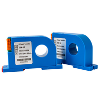 Konverter Arus AC/DC Hall 4-20mA 0-10V 0-5V RS485 Sensor Arus AC DC 0-10A 0-20A 0-30A 0-100A DC24V Pemancar Arus
