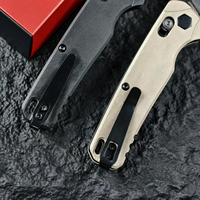 Couteau pliant tactique de haute qualité KS 6105Bel Air en acier 8Cr13MoV, couteau de poche EDC, manche en alliage d'aluminium, couteau de chasse en plein air