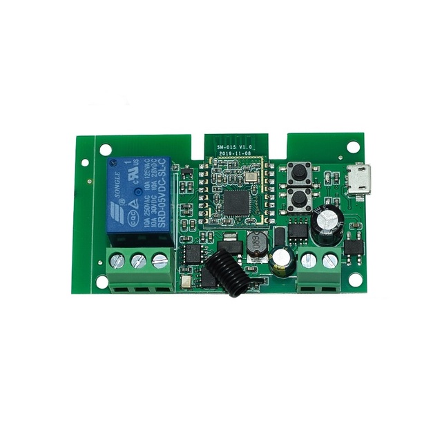 Zigbee Smart Light Switch Module DC 5/12/32V RF433 Receive 10A Relays Work with Alexa Google Assistant,Tuya Smart Life