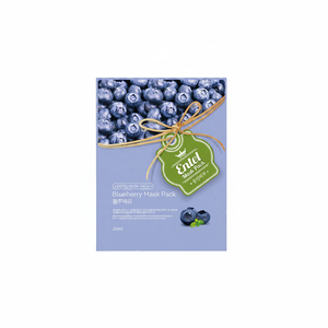 Entel (Blueberry) Mascarilla de belleza facial de fabricación coreana para el hogar, mascarilla facial y corporal para piel seca, muestra gratis - Product Image 2