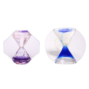 <span class=keywords><strong>Sablier</strong></span> rotatif à mouvement liquide en acrylique, jouet anti-stress, ornement décoratif à effet d'huile - Product Image 2