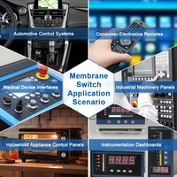 Panel de Control de Membrana Personalizado para Cintas de Correr Inteligentes con Teclados LED para Electrodomésticos