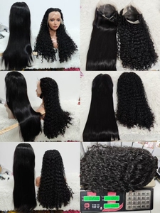 Letsfly Promotion 82$ Perruques Lace Frontal 13x4 11A Ondulées Naturelles 100% Cheveux Humains 300% Densité 20-30 Pouces Vente en Gros Disponible - Product Image 2