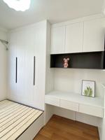 Armoire de couchage tatami sur mesure résistante à l'humidité, unité de rangement durable pour chambre d'appoint en climat côtier humide