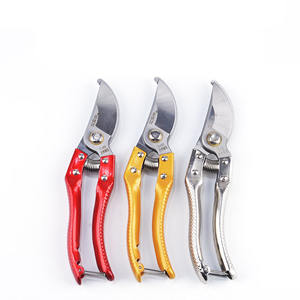 กรรไกรตัดแต่งกิ่งแบบบายพาส รุ่นพรีเมียม SK5 ผลิตจากเหล็กอัลลอยด์ ขนาด 20-30 มม. สีแดงจีน ทองพระจันทร์ เงิน ด้ามจับสีเงิน เครื่องมือทำสวน - Product Image 1